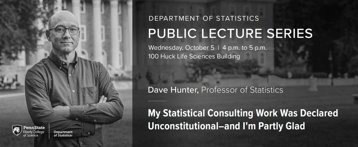 ICYMI: #PennState statistics professor David Hunter's presentation on constitutionality and statistical clustering in college admissions is now available to view online. buff.ly/3gLTKNn @PSUStatistics