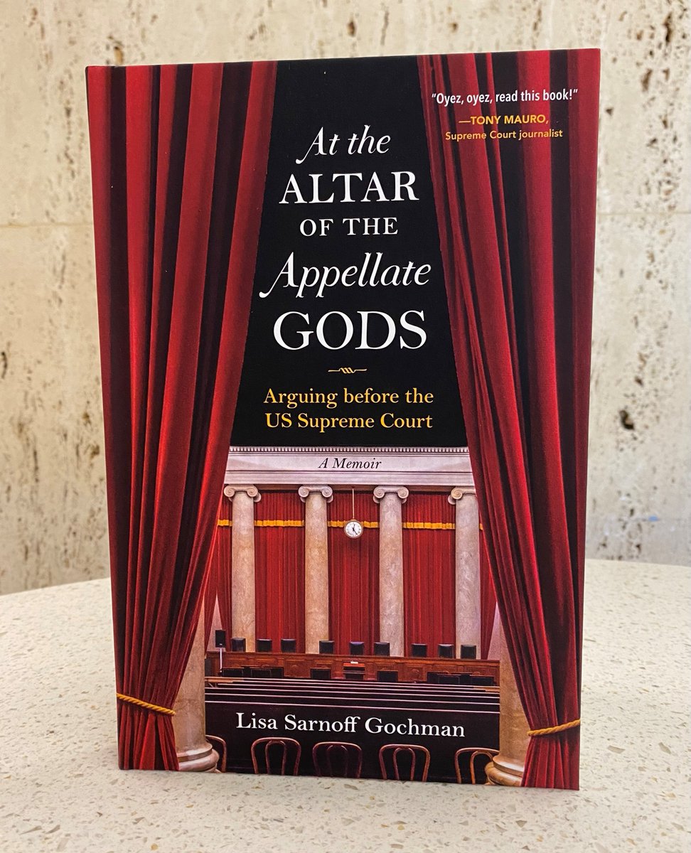 In this poignant and compelling memoir, Lisa Sarnoff Gochman captures the terror, wonder, and joy of preparing for and arguing a landmark criminal case before the nine justices of the US Supreme Court in Washington, DC.

Available now! #linkinbio