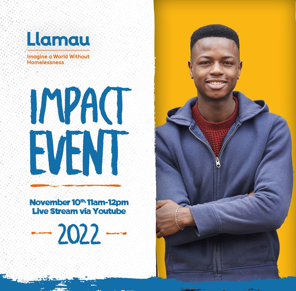 LlamauUK's tweet photo. Sign up to attend for free here: https://t.co/WHI5Z7SkLJ
Join us at our impact event on the 10th of November 11-12 pm. You'll see what Llamau has achieved in the past year and how our work has changed the lives of the people we support.
#Llamau #ImpactEvent2022 https://t.co/muBtIeSeyG