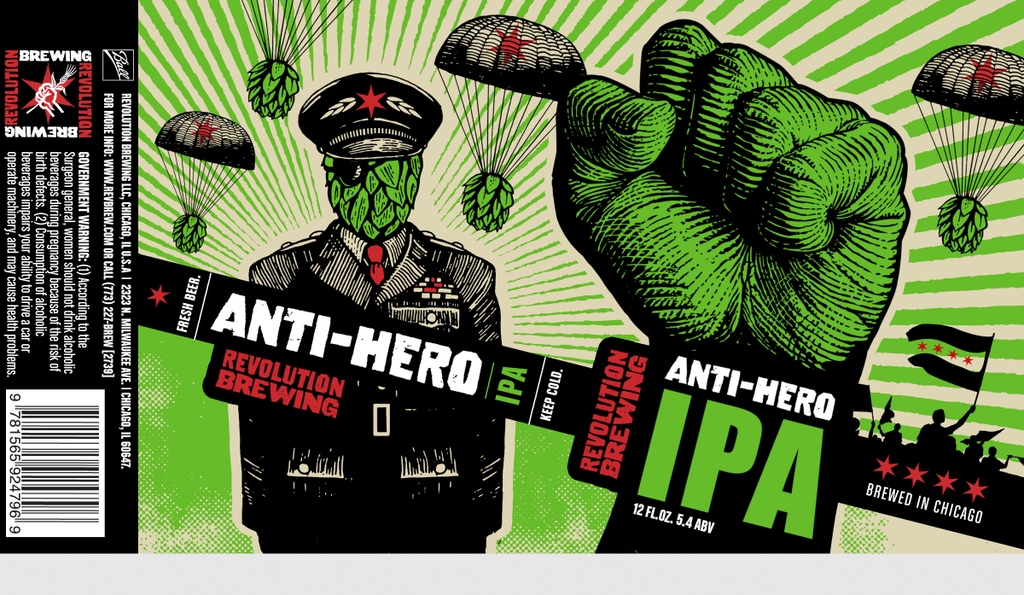 RevBrewChicago's tweet photo. For the very end of Anti-Hero's 10-year anniversary month, we present the evolution of the character. 

Check out the official history of Anti-Hero, and thanks for a decade of the #1 IPA in Illinois: https://t.co/t0tlvUND7M https://t.co/o4D3ROObft