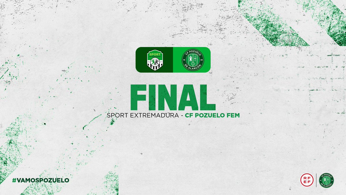 FINAL I <a href="/SportExCD/">Waybe - Sport Extremadura CD</a> 2️⃣ - 3️⃣ <a href="/PozuFem/">CF Pozuelo Femenino</a> 
Importante victoria hoy en Extemadura, donde el equipo luchó y sufrió para volver a Madrid con ➕3️⃣

⚽️ p.p
⚽️ Paula
⚽️ Encinas