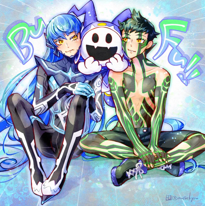 #メガテン30周年 おめでとうございます 長い間愛されるシリーズを世に送り出して下さってありがとうございますLOVE記念に真5と真3の絵を再掲しますReposted to congratulate#メガテン #Nahobino #DemiFiend #SMT5 #SMT3 