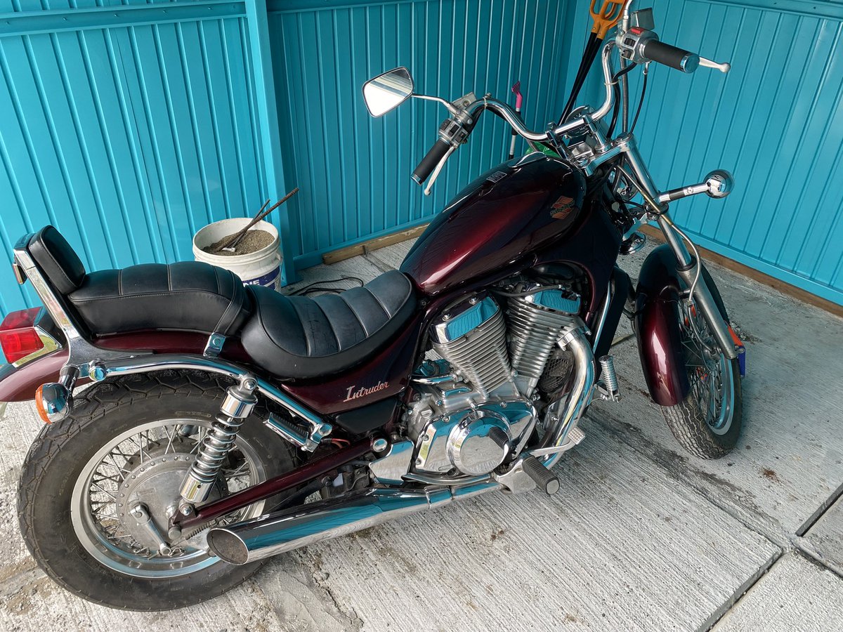 1119Cocoa's tweet photo. バイク預かってもらうから初乗りしてきた！
アメリカン乗るの久々だから緊張した笑 https://t.co/BmJ9yvyaG2