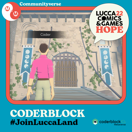 LuccaCandG's tweet photo. #Communityverse annuncia la partecipazione a questa #LuccaCG22 del #Metaverso realizzato da @coderblock , in collaborazione con la piattaforma Hexagon Plaza, basato sulla #community discord. L'evento si estenderà per tutta la durata del LC&G dalle ore 9:00 alle ore 19:00 https://t.co/Ou9vurw57j