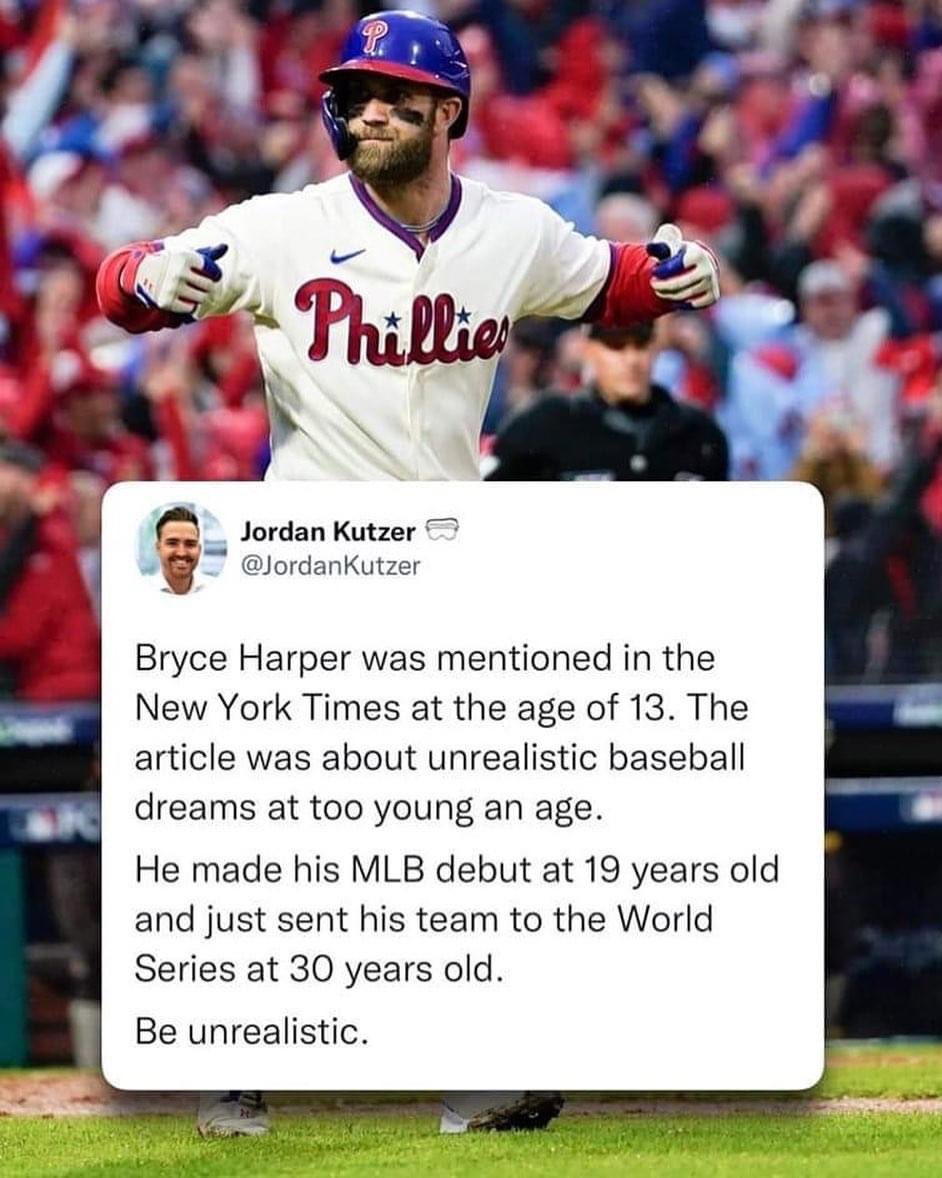 Yes! I teach my kids to set “unrealistic” goals every day! Put in the work and you can achieve it!