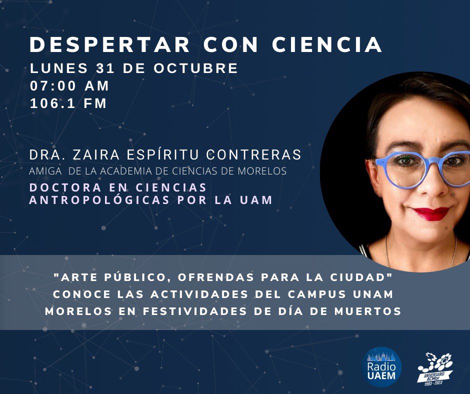 Mañana para @CienciaUAEM106