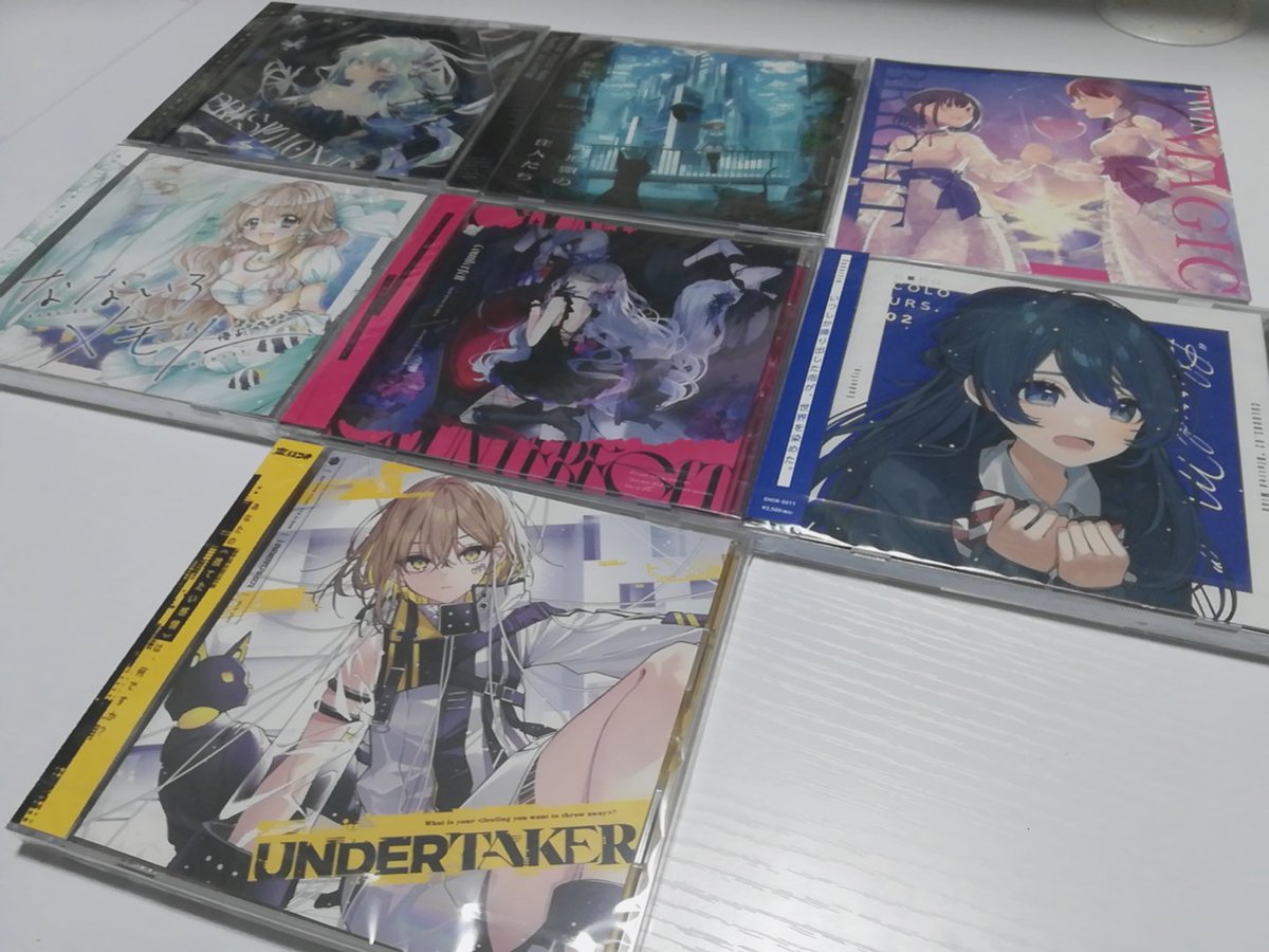 Mealla0v0's tweet photo. #M3秋2022 戦利品💫

#いつきアンダーテイカー
#Counterfeit_7th
#COLOURS_02
#少女と異形頭たち
#NaYuri 
#なないろメモリー 
#Prismtone https://t.co/GbnNBfKzPr