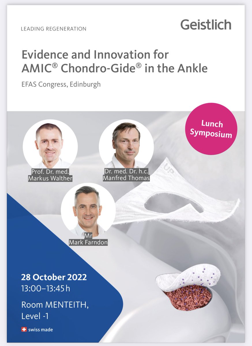 yorfac's tweet photo. Talking about #AMIC #chondragide #Geistlich @EFASnews in Edinburgh this week with Markus Walther & Manfred Thomas. @JO_SaveTheJoint @eos_Jim https://t.co/UqNE8LaNN9