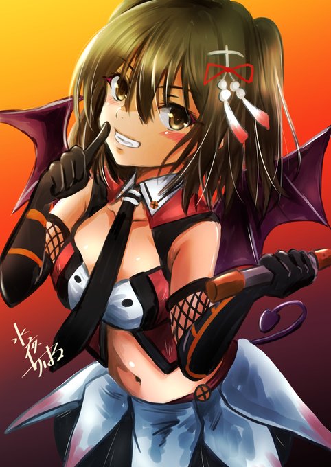 #艦これ版深夜の真剣お絵描き60分一本勝負
#艦これ版真剣お絵描き60分一本勝負_20221030

#川内「ハロウィンもいいけど、私と夜戦しよっ?」 