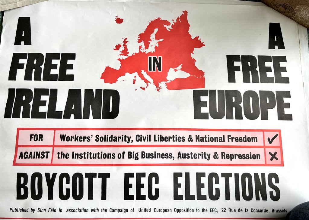 1979 European Elections poster from Sinn Féin