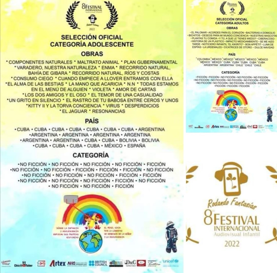 CKikirito's tweet photo. Los kikiriqueñ@s Felices de participar en esta 8 Festival Internacional Audiovisual Infantil 2022
(Rodando Fantasías) https://t.co/1yEqbtCFrN