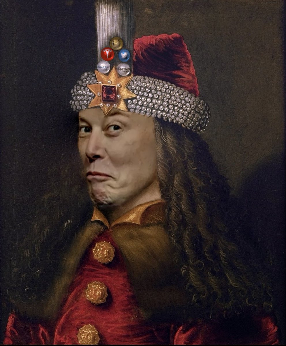 realdanielnita's tweet photo. Elon Musk dupa 1 noapte in castelul Bran Romania. Elon Tepes Musk💀 https://t.co/G7NcuWbN31