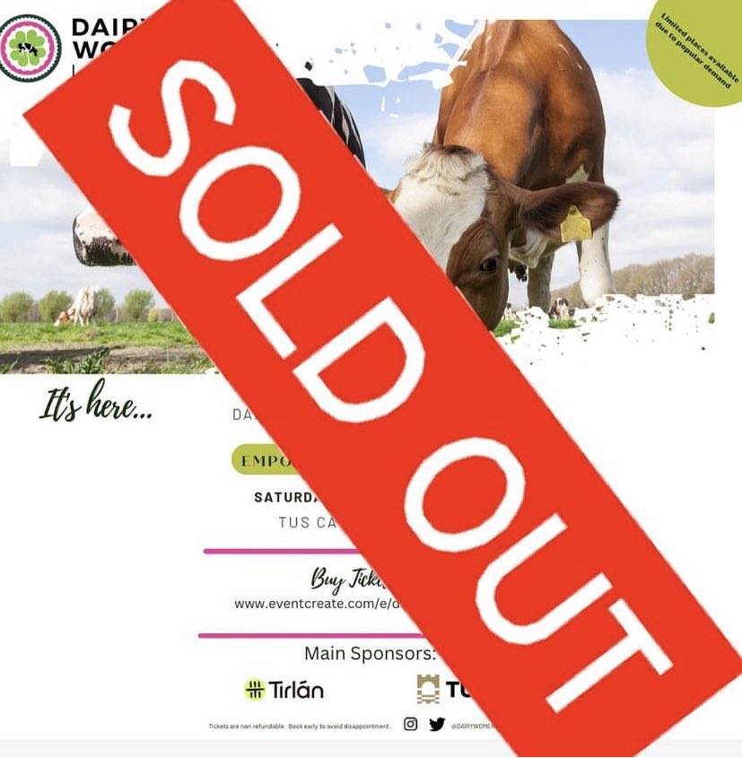 We cannot believe that we’re writing this…. but we’ve sold out our first Dairy Women Ireland Conference in just under 36 hours 🤯 You can still sign up to become a member and access our 2023 programme. Thank you all so much for your support 🙌🏻