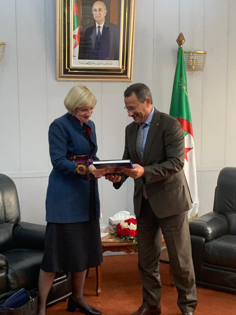 Happy to hear from Minister of Public Works, Hydraulics, and Basic Infrastructure Lakhdar Rakhroukh how the U.S. can support Algeria’s goals for water management and infrastructure. #USinDZ #EconDZ #USBizDZ
