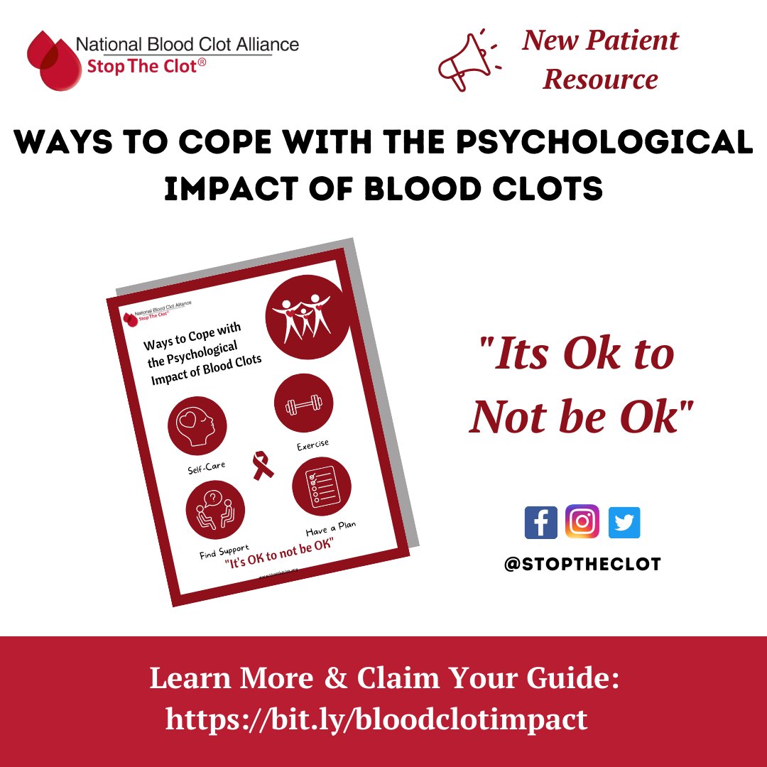 @StopTheClot has created a resource for those who might be struggling mentally after a #bloodclot diagnosis and need help starting their #mentalrecovery. You are not alone! Download this #mentalhealth guide on our website today. bit.ly/bloodclotimpact