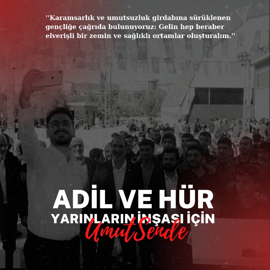 Türkiye'de her geçen gün ekonomi, adalet, ahlak, hak ve özgürlükler konusunda ciddi bir geriye dönüş söz konusu. Bu olumsuz tablo karşısında gençler karamsarlık ve umutsuzluk hali içinde çareyi yurt dışına çıkış olarak görüyor. #UmutSende