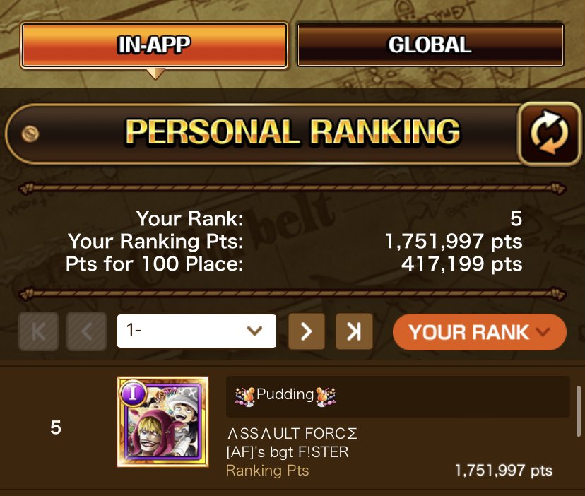 TKonOPTC's tweet photo. Blitz Battle Halloween 👻🎃

-Top 5 In-App 🏆

-Top 12 World Wide 🏆

-Top 1 Aliance World Wide 🏆

#OPTC #トレクル https://t.co/5Oejq40yXU