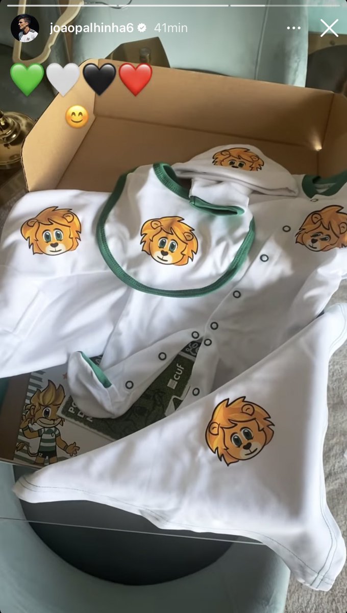 O Palhinha não perde tempo e já foi à Loja Verde para vestir o filho a rigor 😍💚