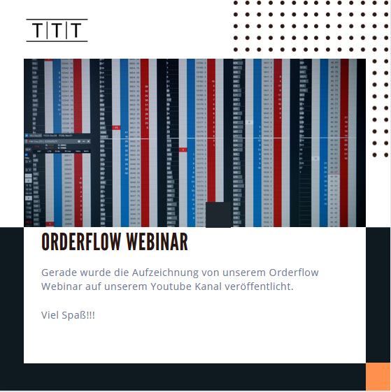 ttt_financial's tweet photo. Die Aufzeichnung unseres #Orderflow Webinars findet Ihr jetzt auf unserem YouTube Kanal.
👇
https://t.co/wIel5O6dul
Viel Spaß!
#Trading #DayTrading #Börse #scalping #Orderbuch https://t.co/wRszkO4jNe