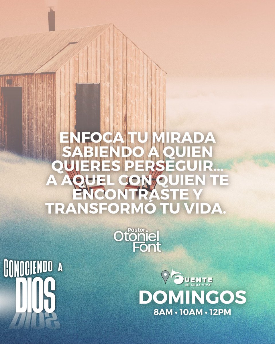 FAVCarolina's tweet photo. El reto es enfocarte. @OtonielFont #conociendoaDios #nosvemosenfuente https://t.co/tH5KEkGYJ4