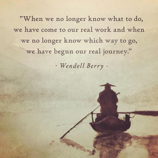 sbraegger11's tweet photo. "When we no longer know which way to go, we have begun our real journey." _Wendell Berry #spiritual #journey #divine #universal #energy #Source #creation #soul #experience #awareness #purpose #growth #love #oneness #guidance #empowerment https://t.co/u2zeJmQEYK