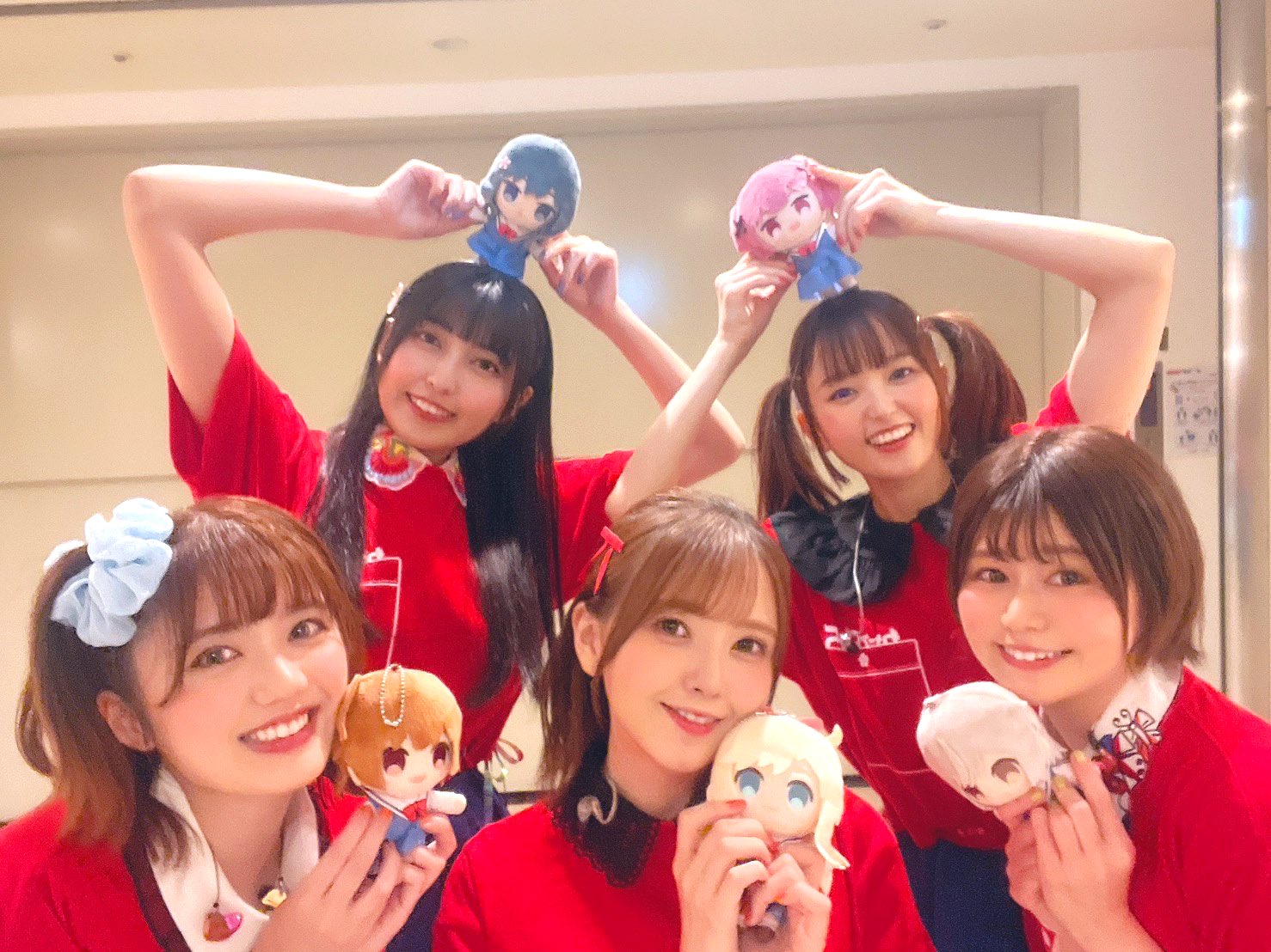 鬼頭明里 わたてん☆5 メンバー全員 直筆サイン色紙 私に天使が舞い降りた！ 鬼頭明里 わたてん☆5 メンバー全員 直筆サイン色紙 私に天使が