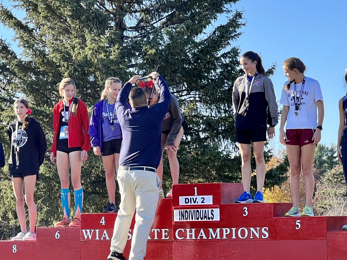 A huge congratulations to Nora Gremban for becoming the D2 State runner up! Nora had an amazing 30 second PR from last year! #pinespride #goals #crosscountry <a href="/wiaawistate/">WIAA State Tournaments</a> <a href="/npsd1/">Northland Pines School District</a>