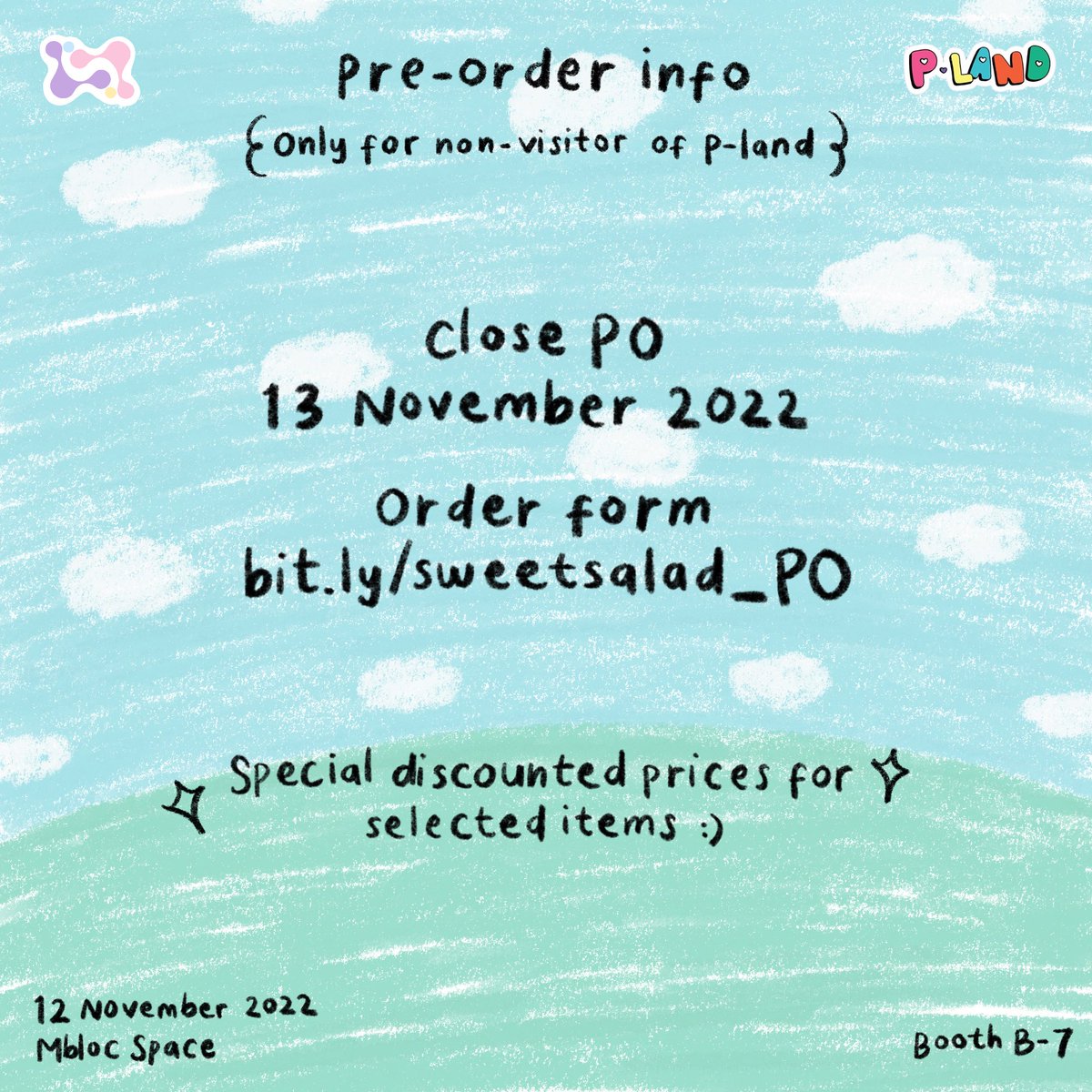 sweetsalad_'s tweet photo. (2/2) Pre-order here : 
🔗 https://t.co/ex3J5UuZCt

C U at P-land! 🎪💖 https://t.co/f0gWKCTsiw
