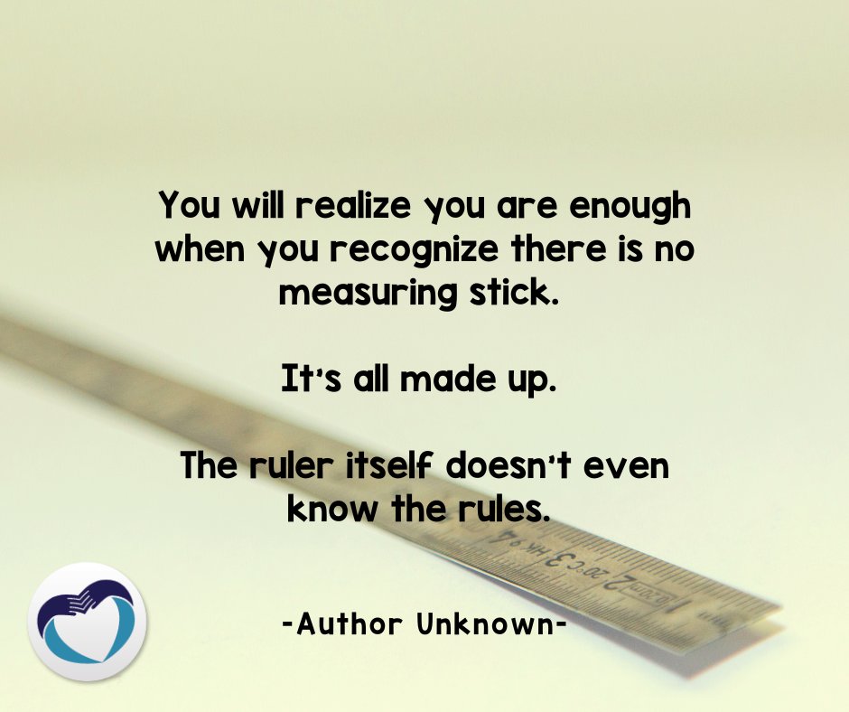 Don't hold yourself to standards that don't exist - you are enough just as you are. #SelfCareSunday #SelfCare