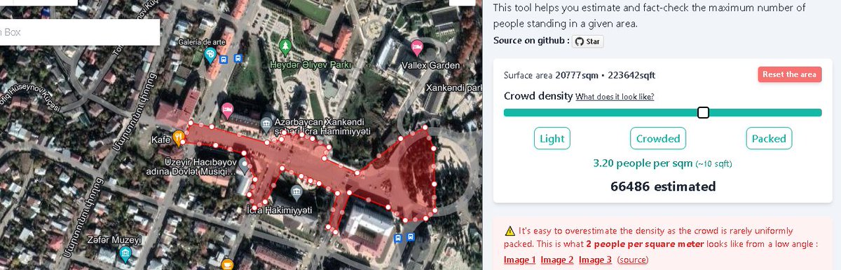NKobserver's tweet photo. According to our calculations, there were between 65,000-70,000 participants, around half of the territory´s population. Possibly one of the biggest gatherings in #NagornoKarabakh's history.  

#armenia #azerbaijan https://t.co/mEyQJ02amv