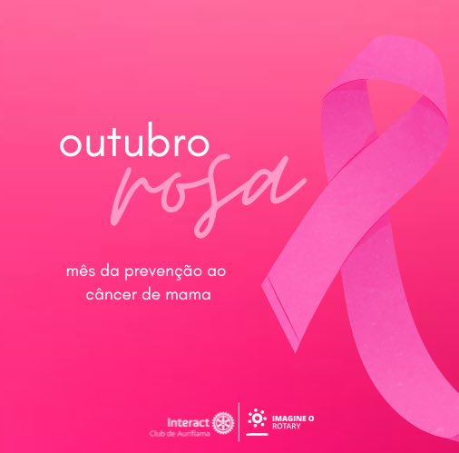interactauri's tweet image. O Outubro Rosa é um movimento que tem como objetivo principal alertar a todos a respeito do câncer de mama e da importância de um diagnóstico precoce. O laço rosa é símbolo do Outubro Rosa, movimento que busca alertar a população sobre o câncer de mama.