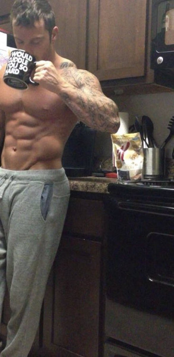 Enjoying the first cup of coffee while making breakfast for <a href="/UnfathomedBeaut/">Marcy Taylor</a>