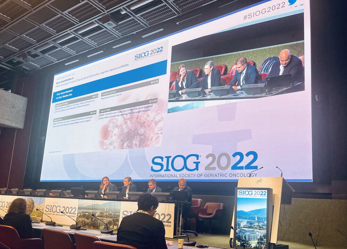 @rochgerionc Huge honor to present w/ Laura Frain on approaches to eval/optimize patient w/ dementia &amp; colon cancer <a href="/SIOGorg/">SIOG</a>. ❤️ MDT &amp; opportunity to collaborate with/learn from experts. Thanks @rochgerionc <a href="/3isac/">Isacco Montroni</a> <a href="/JaklitschMD/">Mike Jaklitsch, MD</a> <a href="/martine_puts/">Martine Puts RN PhD</a> <a href="/VereneDougoud/">Vérène Dougoud</a> <a href="/SWexner/">Steven D Wexner MD, PhD</a> <a href="/pennsurgery/">PennSurgery</a> #SIOG2022