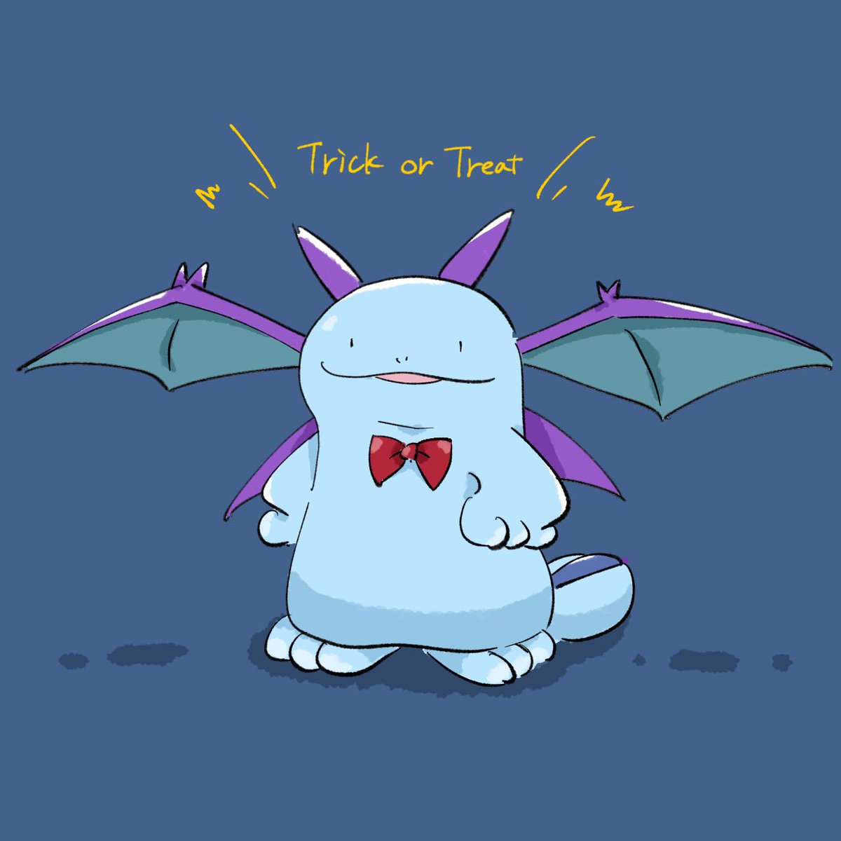 pokemon (creature) no humans solo standing smile bow bowtie  illustration images