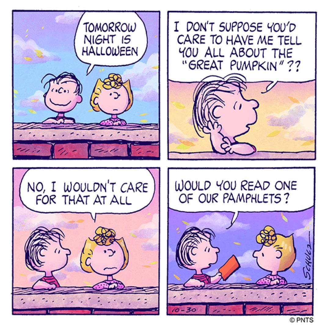 Peanuts_4Fans's tweet image. Tomorrow night is Halloween!