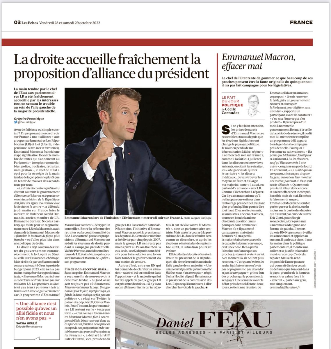 doniaABT's tweet photo. 🗣La France 🇫🇷 a besoin d’une droite solide.
Notre président parle d’alliance pendant qu’il divise ?🤦🏻‍♀️
Il nous faut conserver une ligne de conduite, solide et loyale tant pour la droite elle-même que pour ses partisans.
#lr #politique #gouvernement #societe #droite #Citoyens https://t.co/A9h8zz0reI