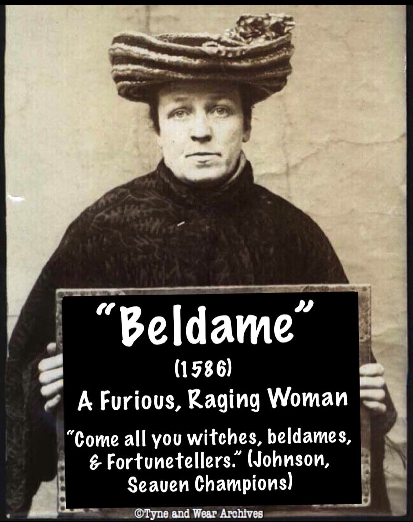 WhoresofYore's tweet photo. Word of the Day: “Beldame” https://t.co/AopDngmMck