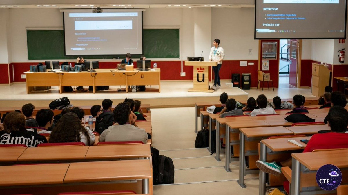 Día completo ayer en la <a href="/etsii_urjc/">ETSII-URJC</a> <a href="/urjc/">URJC</a> con la organización del #CTFUni por parte de <a href="/seeknhack/">SeekNHack</a>.

Gracias a todos los asistentes y a la organización por permitirme participar con tres diferentes retos.