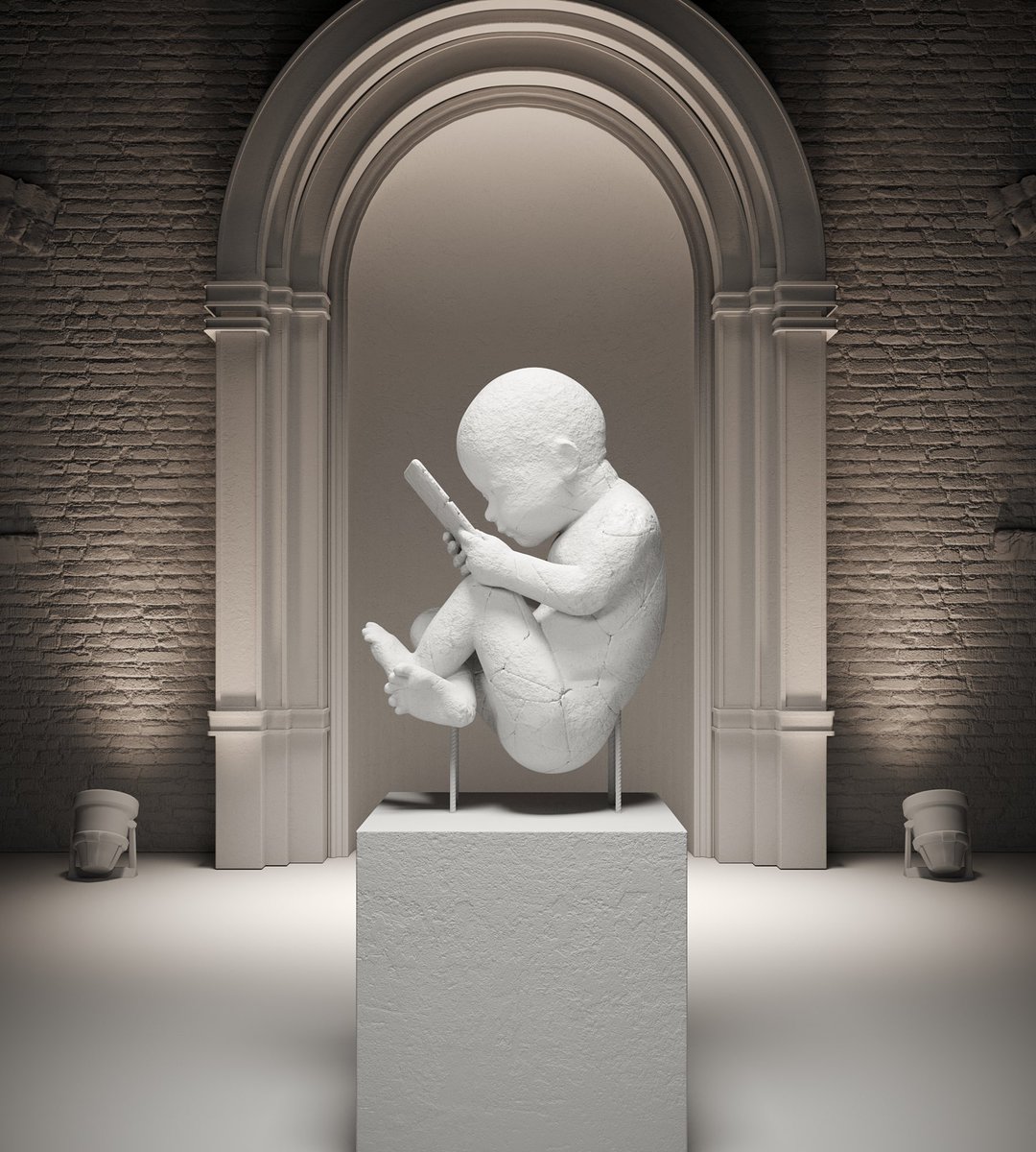 FedericoClapis's tweet image. MONOCHROME REWARD
10th Nov @niftygateway .
To receive it you will need all 3 works in the Flooded Ruins collection. Digital Growth + New Race + Grieving Conception🔥