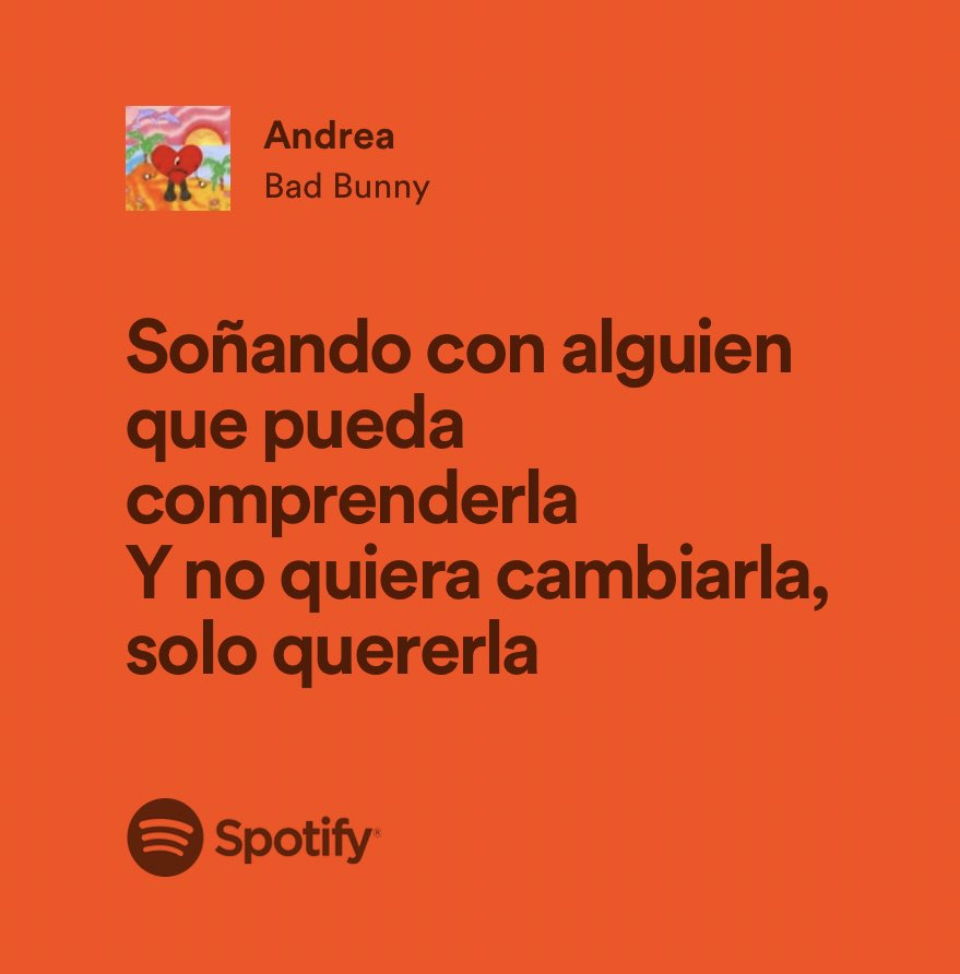 Bad Bunny / Andrea 🧡