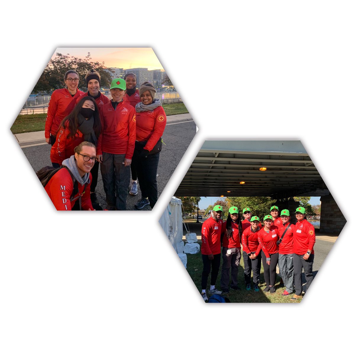 Proud to serve the runners <a href="/Marine_Marathon/">Marine Corps Marathon</a> alongside these physical therapists and student physical therapists  @APTAtweets <a href="/MarymountPT/">Marymount PT</a> <a href="/aaspt_apta/">American Academy of Sports Physical Therapy</a>