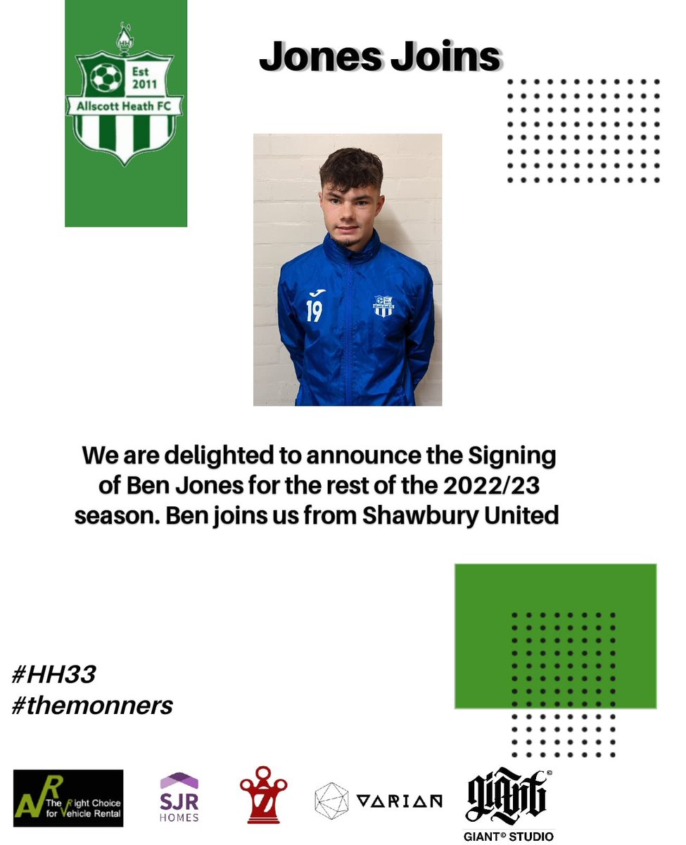 AllscottHeathFC's tweet photo. Another great addition for this season, welcome Ben. https://t.co/w411ko2Y9M
