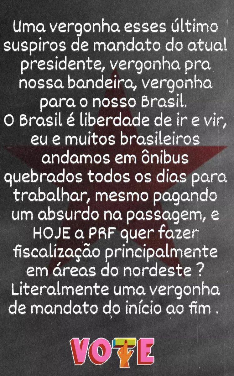 Byanccaa's tweet photo. #Eleicao2022 
#LiberdadeDeExpressaoPlena https://t.co/hBR4C7DCNd