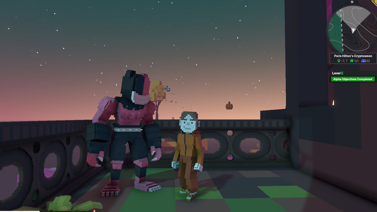 ObiKenno's tweet photo. @TheSandboxGame I just participated in the Paris Hilton  #Cryptoween Event. I found Grralh check out my screenshot below!
🎃👇 https://t.co/AYQcnjI6nG