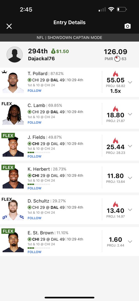 CG1EGaming's tweet photo. #FantasyFootball  how often u see your top pick get near 60 fantasy points and it’s still in the 4th quarter 😲😲 https://t.co/WFpO5HPuHk
