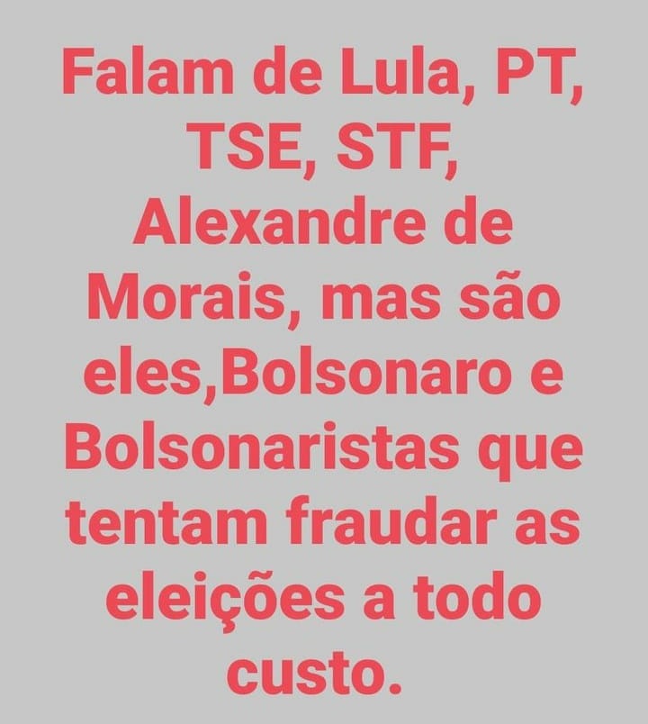 EXTENSÃO DO HORÁRIO DE VOTAÇÃO

DEIXEM O NORDESTE VOTAR!

GOLPE DE ESTADO

PRF VERGONHA NACIONAL

DEIXEM O NORDESTE VOTAR