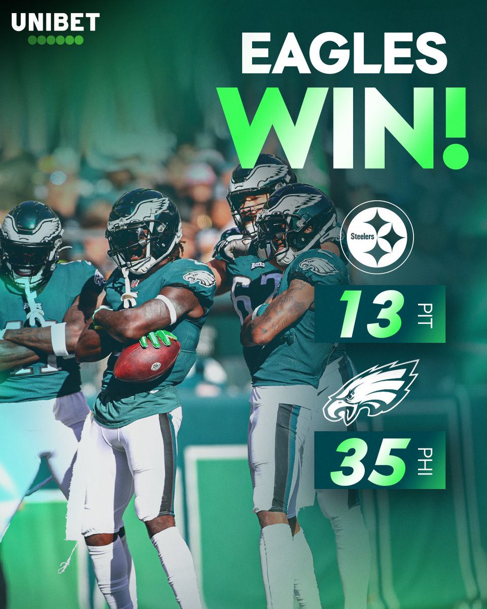 SEVEN AND ZERO‼️

#PITvsPHI | 🟢⚪️#FlyEaglesFly