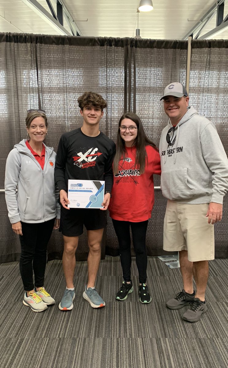 Brooks was First Team All Region today!  His team was second by two points. On to nationals in Florida!