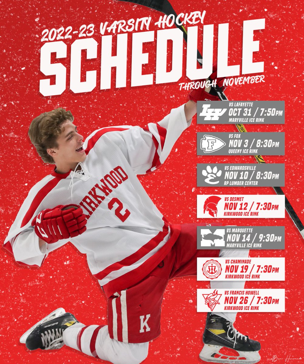 ICE HOCKEY SCHEDULE 🏒❗️
Come support!!