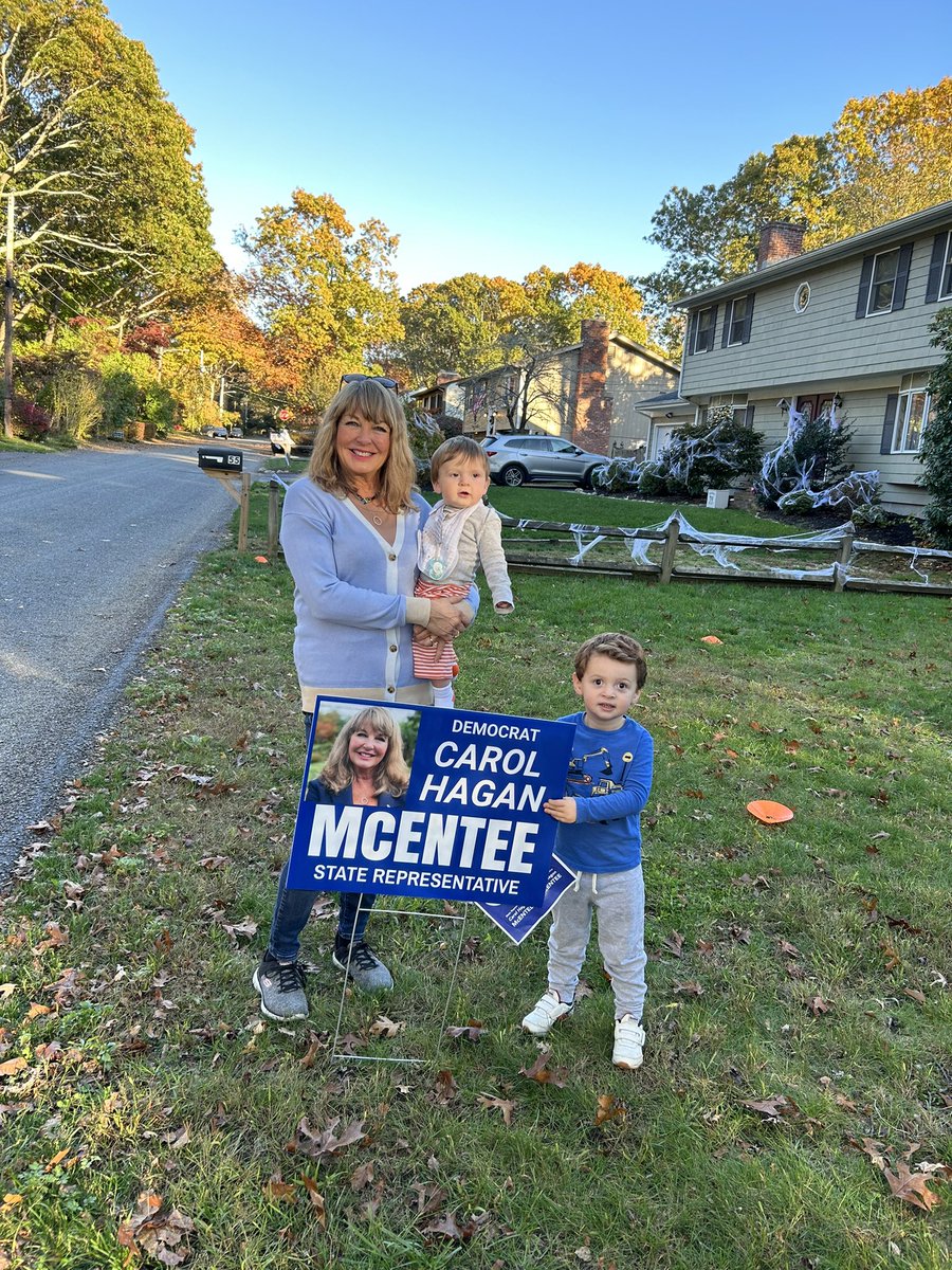 repmcentee33's tweet photo. Great day canvassing in Narragansett! Ran into two of my sweetest supporters! ❤️ The boys say VOTE for Carol! #McEnteeFor33 https://t.co/FE91YbHLLA